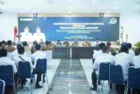 Pemerintah Kabupaten Asahan bersama Badan Gizi Nasional (BGN) Perwakilan Kabupaten Asahan dan Tim Satgas Kabupaten menggelar rapat koordinasi percepatan Program Makan Gizi Gratis (MBG) di Aula Melati Kantor Bupati Asahan.
