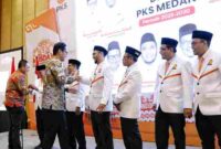 Rico Waas saat menghadiri Musda VI PKS Kota Medan 2025 di Hotel Aryaduta, Jalan Kapten Maulana Lubis, Medan, Minggu (7/9/2025) pagi. 