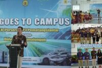 UP3 PLN Pematangsiantar menggelar sosialisasi keselamatan ketenagalistrikan di Kampus Universitas Simalungun (USI), pada Selasa (9/9).