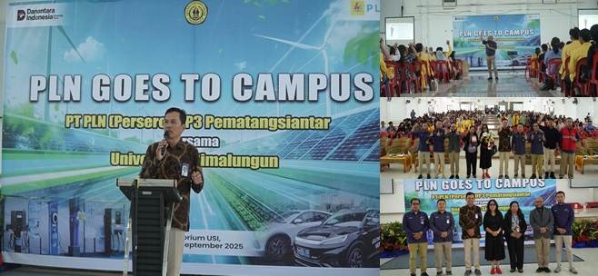 UP3 PLN Pematangsiantar menggelar sosialisasi keselamatan ketenagalistrikan di Kampus Universitas Simalungun (USI), pada Selasa (9/9).