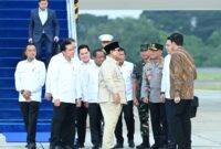 Presiden Prabowo tiba di Indonesia. Jumat, (26/9)