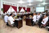 Sekdaprov Sumut Togap Simangunsong mengunjungi Dinas Perumahan dan Permukiman Provinsi Sumut di Jalan AH Nasution, Medan, Rabu (10/9/2025).