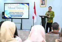Sekdaprov Sumut Togap Simangunsong mengunjungi Dinas Perpustakaan dan Arsip Provinsi Sumut, Jalan Brigjend Katamso, Medan, Kamis (11/9/2025).