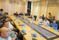 Wali Kota dalam kegiatan Entri Meeting Serentak Tim Pemeriksaan BPK RI Perwakilan Sumut Semester II Tahun 2025 se-Sumut, Selasa (2/9/2025).