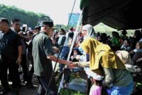 Wakil Gubernur Sumatera Utara (Sumut) Surya menghadiri acara Bakti Teritorial Prima  dalam rangka menyambut HUT ke-80 TNI Tahun 2025 di Lapangan Benteng Jalan Pengadilan Medan, Minggu (21/9/2025).