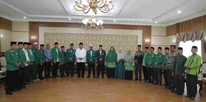 Al-Washliyah Kabupaten Asahan melakukan audiensi dengan Bupati Asahan, Taufik Zainal Abidin, di Rumah Dinas Bupati Asahan, Selasa (16/9/2025).