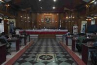 Rapat Paripurna DPRD Kabupaten Asahan di Aula Rambate Rata Raya, Senin (08/09/2025). 
