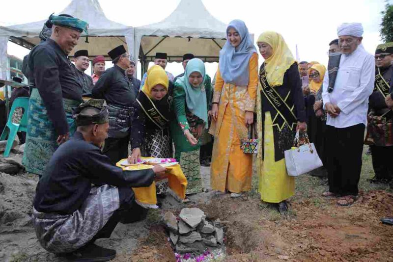 Rangkaian acara peletakan batu pertama pembangunan Rumah Besar MABMI Asahan di Joglo Etnis Jawa Pujakesuma, Kisaran Barat, Sabtu (13/9/2025).