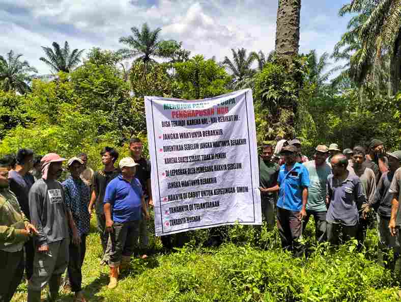 warga Desa Sido Muliyo, Kecamatan Kuta Makmur, Kabupaten Aceh Utara, menuntut pemerintah bertindak tegas terhadap PT Perkebunan Blangkolam Blang Ara. Kamis, (18/9/2025)