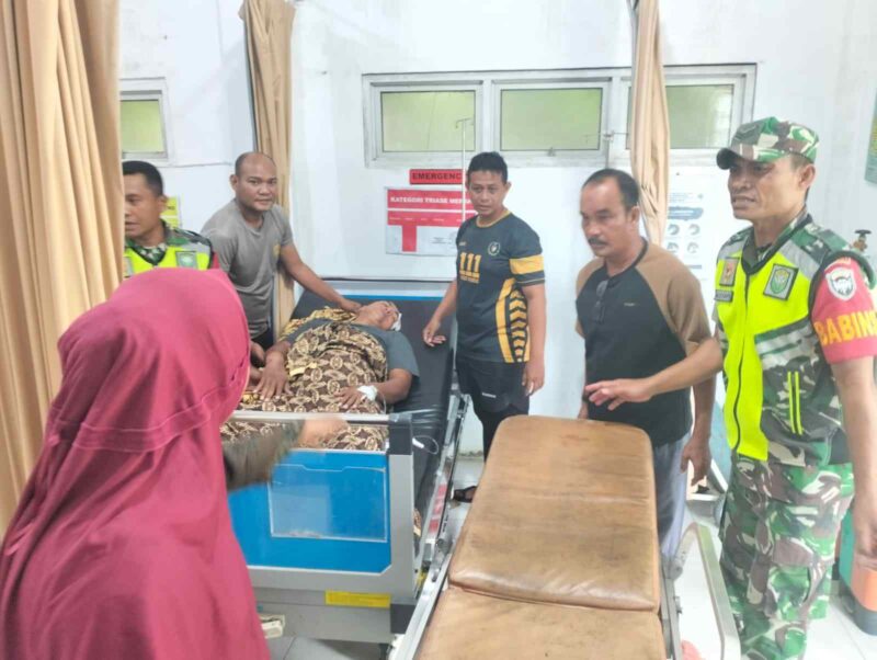 korban sempat mendapat pertolongan di Puskesmas Sungai Raya, lalu Serka Otto yang mengalami luka serius dirujuk ke RSU Langsa menggunakan ambulance.