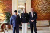 Presiden Republik Indonesia, Prabowo Subianto, diterima secara resmi oleh Raja Belanda Willem-Alexander dan Ratu Máxima di Istana Huis ten Bosch, Den Haag, pada Jumat (26/9/2025).