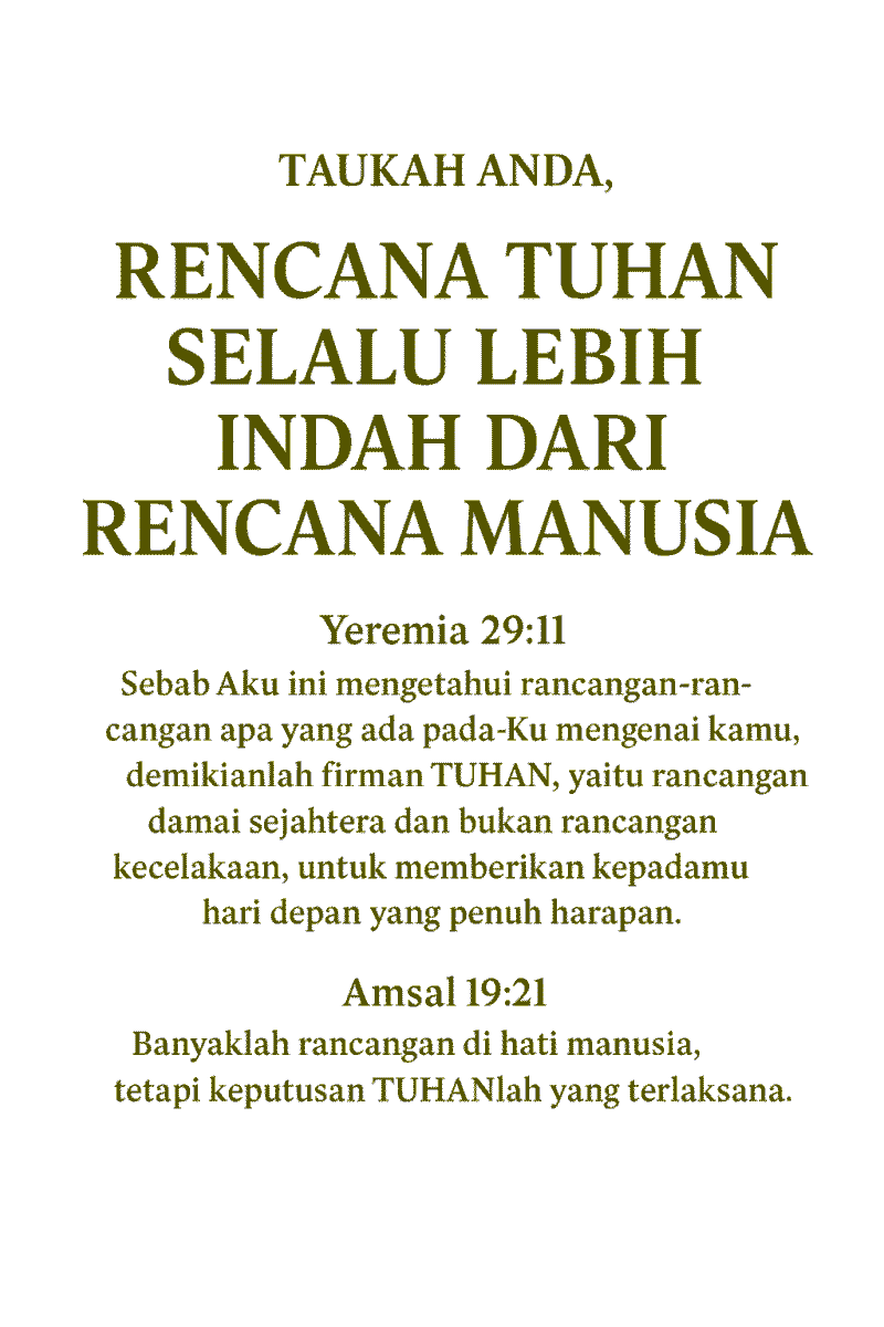 Ilustrasi dengan text alkitab.