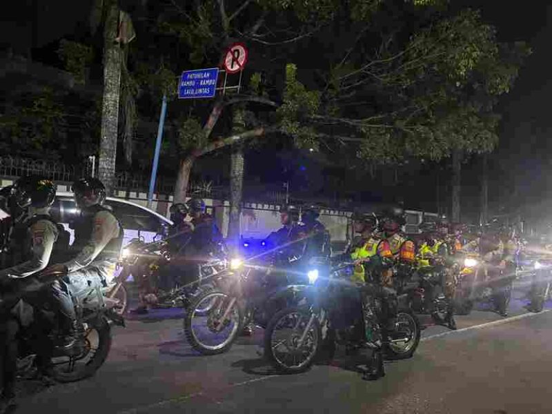 Patroli TNI-POLRI malam minggu, Sabtu (6/9)