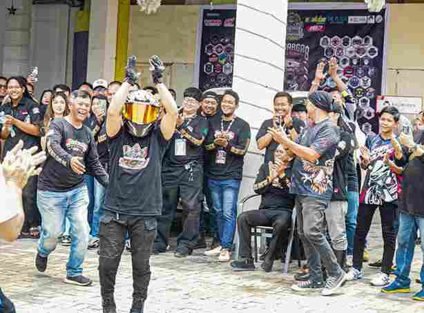 Kopdar Gabungan Bikers yang digelar di Marelan Square, Minggu (7/9/2025).