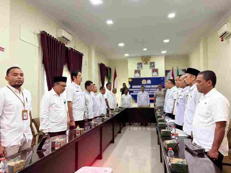 Wakil Bupati Aceh Timur T. Zainal Abidin, S.Pd.I., M.H secara resmi membuka kegiatan Diseminasi dan Diskusi Penguatan Perspektif Bisnis dan Hak Asasi Manusia (HAM) bagi para pejabat di lingkungan Pemerintah Kabupaten Aceh Timur. Rabu 08 Okt 2025.