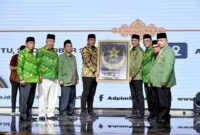 Gubernur Sumut Muhammad Bobby Afif Nasution menghadiri Perayaan Milad ke-120 Syarikat Islam yang diselenggarakan di Aula Raja Inal Siregar, lantai 2 Kantor Gubernur Sumut, Jalan Diponegoro No. 30, Medan, Sabtu (25/10/2025).