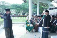 Upacara peringatan dipimpin oleh Bupati Asahan Taufik Zainal Abidin, S.Sos., M.Si. di Alun-alun Rambate Rata Raya Kisaran.