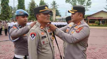 Kapolres Aceh Timur Pimpin Apel Pengukuhan Perwira Samapta (Pamapta)