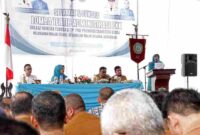 Staff Ahli I TP PKK Sumut Titiek Sugiharti menghadiri Evaluasi Pelaksanaan Kelurahan Percontohan Kategori Tertib Administrasi PKK Kota Binjai yang diselenggarakan di Kantor Lurah Binjai Estate, Kecamatan Binjai Selatan, Kota Binjai, Senin (20/10/2025). 