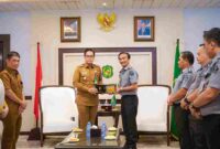 audiensi Kepala Kantor Wilayah Kemenkumham Sumut, Ignatius Mangantar Tua Silalahi, bersama Wali Kota Medan di Balai Kota Medan, Senin (20/10/2025).