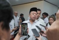 Menteri ATR/Kepala BPN, Nusron Wahid di Kantor Kementerian Koordinator Bidang Pangan, Jakarta, Senin (29/9/2025).