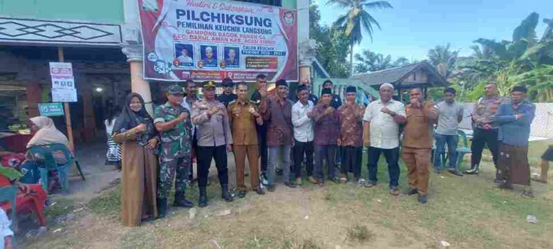Warga Gampong Bagok Panah Satu, Kecamatan Darul Aman, Kabupaten Aceh Timur, sukses menyelenggarakan Pemilihan Geuchik (Pilkades) pada Senin, 7 Oktober 2025.