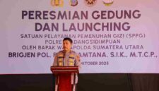 Wakapolda Sumut Brigjen Pol Rony Samtana, S.I.K., M.T.C.P., hadir mewakili Kapolda Sumut Irjen Pol Whisnu Hermawan Februanto, S.I.K., M.H.