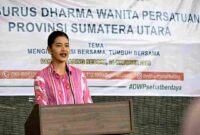 Penasihat Dharma Wanita Persatuan (DWP) Provinsi Sumatera Utara Kahiyang Ayu
