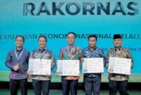 Bupati Simalungun Dr H Anton Achmad Saragih menghadiri Rapat Koordinasi Nasional (Rakornas) Tim Percepatan Akses Keuangan Daerah (TPAKD) 2025 di Balai Kartini, Jakarta, Jumat (10/10/2025).