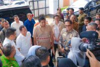  Menteri Perumahan dan Kawasan Permukiman (PKP) RI Maruarar Sirait  saat diwawancarai wartawan.