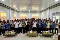 konsultasi publik penyampaian rencana pembangunan fasilitas produksi Bahan Bakar Nabati (BBN) penerbangan atau Bio Avtur di Kawasan Ekonomi Khusus (KEK) Sei Mangkei, Jumat (17/10/2025).