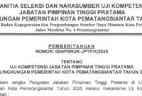 uji kompetensi atau job fit bagi 23 Pejabat Pimpinan Tinggi Pratama (Eselon II). Kegiatan strategis ini berlangsung sejak 7 hingga 22 Oktober 2025.