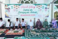 Ketua TP PKK Kabupaten Asahan Ny. Yusnila Indriati Taufik, didampingi Ny. Juni Pane Rianto