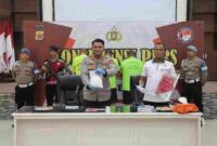 Konferensi Pers Polres Aceh Timur.