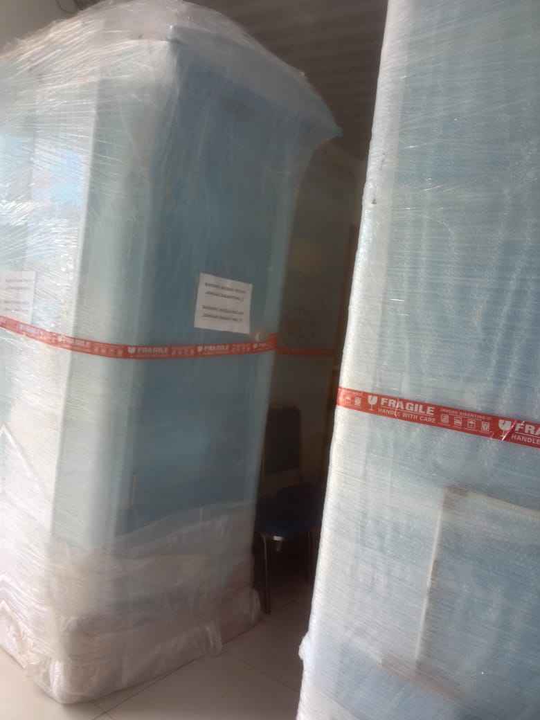 Toilet Portabel saat di Kantor Dinas PKP Pematangsiantar, Selasa (21/10) (Foto: Larsen-atapkota)