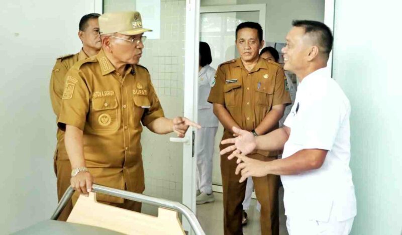Bupati Simalungun saat Sidak ke Puskesmas Ujung Padang 
