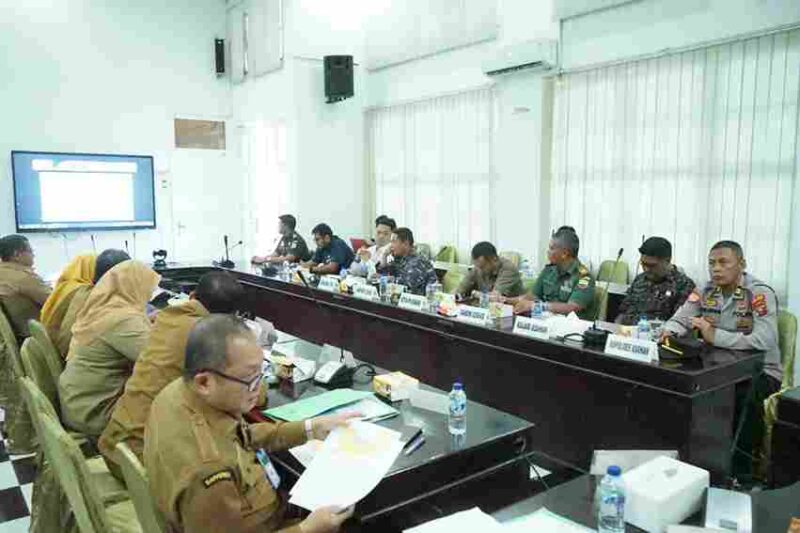 Rapat Koordinasi Terpadu Pengendalian Inflasi Tahun 2025 yang digelar secara nasional oleh Kementerian Dalam Negeri (Kemendagri) bersama Kementerian Pertanian, BPS, Bappenas, dan Satgas Pangan Nasional berlangsung melalui Zoom Meeting