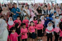 Bunda Pendidikan Anak Usia Dini (PAUD) Sumatera Utara (Sumut) Kahiyang Ayu menghadiri  “Kampung Ceria Anak Merdeka (Kacamer) 2025” yang digagas Ikatan Guru Taman Kanak-Kanak Indonesia (IGTKI) Sumut di Taman Cadika, Medan, Sabtu (1/11/2025).