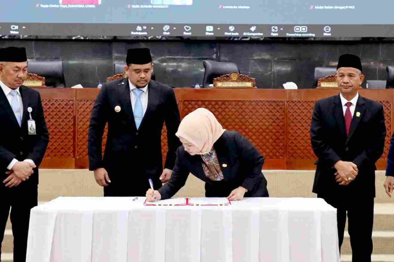 DPRD Sumatra Utara (Sumut) mengesahkan Ranperda APBD (R-APBD) Sumut Tahun Anggaran (TA) 2026 