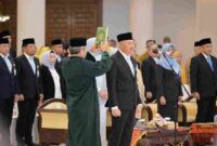 Gubernur Sumatera Utara (Sumut) Muhammad Bobby Afif Nasution resmi melantik Sulaiman Harahap sebagai Penjabat (Pj) Sekretaris Daerah Provinsi (Sekdaprov) Sumut, Senin (3/11/2025).
