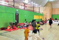 keluarga Kades pada Jumat (14/11/2025) di Gedung Olahraga (GOR) Sidikalang.