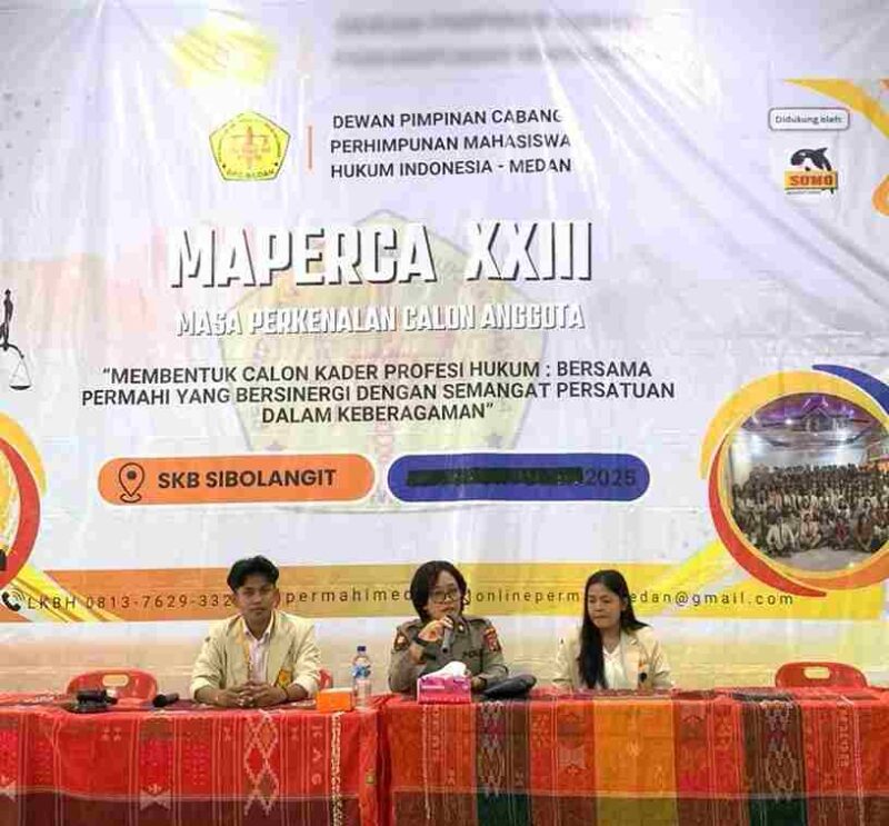 Masa Perkenalan Calon Anggota (MAPERCA) Perhimpunan Mahasiswa Hukum Indonesia (PERMAHI) Cabang Medan yang berlangsung di Sibolangit.