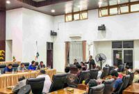 Diskusi Menelaah Literasi Perjuangan Tokoh Simalungun Tuan Dolok Panribuan Raimbang Sinaga Menentang Kolonial Belanda yang Terlupakan, Sabtu (8/11/2025). Acara berlangsung di Ruang Data Pemerintah Kota Pematangsiantar, Jalan Merdeka.