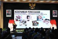 Wakil Presiden (Wapres) Gibran Rakabuming memimpin Rapat Koordinasi Nasional (Rakornas) Percepatan Penurunan Stunting di Auditorium J. Leimena, Kementerian Kesehatan, Jakarta, Rabu (12/11/2025).