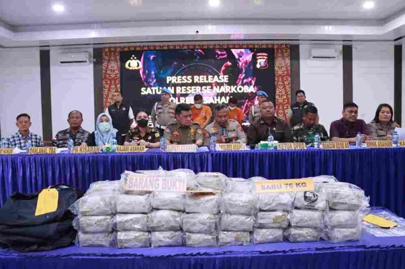 Konferensi Pers Polres Asahan.