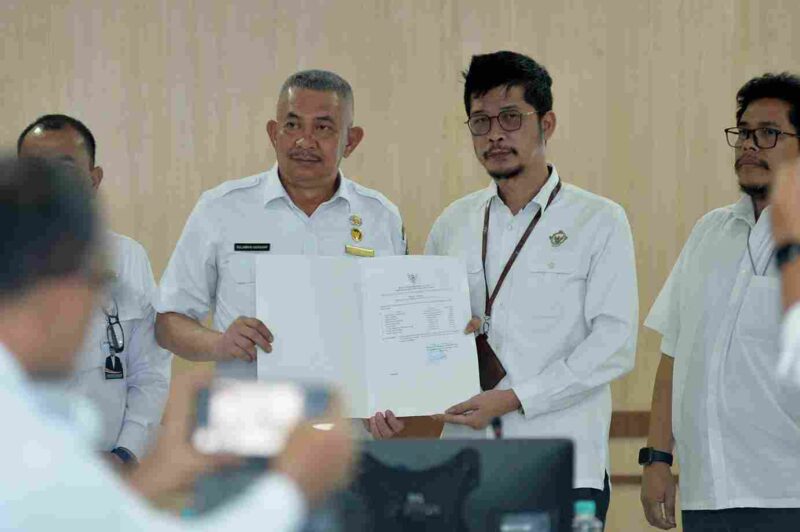 Entry Meeting Pemeriksaan Kepatuhan Atas Belanja Barang dan Jasa Pemprov Sumut Tahun Anggaran 2025, yang berlangsung di Ruang Rapat 1 Lantai 2 Kantor Gubernur Sumut, Medan, Rabu (19/11/2025).