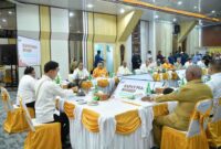 Wakil Presiden Gibran Rakabuming Raka pada Rapat Pleno Badan Pengarah Percepatan Pembangunan Otonomi Khusus Papua (BP3OKP) di Aula Kasuari, Gedung Keuangan Negara Manokwari, Senin (4/11/2025).