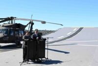 Keterangan pers bersama Presiden Republik Indonesia Prabowo Subianto dan Perdana Menteri Australia Anthony Albanese di atas Kapal HMAS Canberra di Garden Island Naval Base, Sydney, Australia, pada Rabu, 12 November 2025. Foto: BPMI Setpres