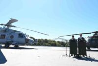 Keterangan pers bersama Presiden Republik Indonesia Prabowo Subianto dan Perdana Menteri Australia Anthony Albanese di atas Kapal HMAS Canberra di Garden Island Naval Base, Sydney, Australia, pada Rabu, 12 November 2025. Foto: BPMI Setpres
