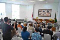 Konferensi Pers bersama dengan Badan Kepegawaian Provinsi Sumatera Utara (Sumut) terkait 